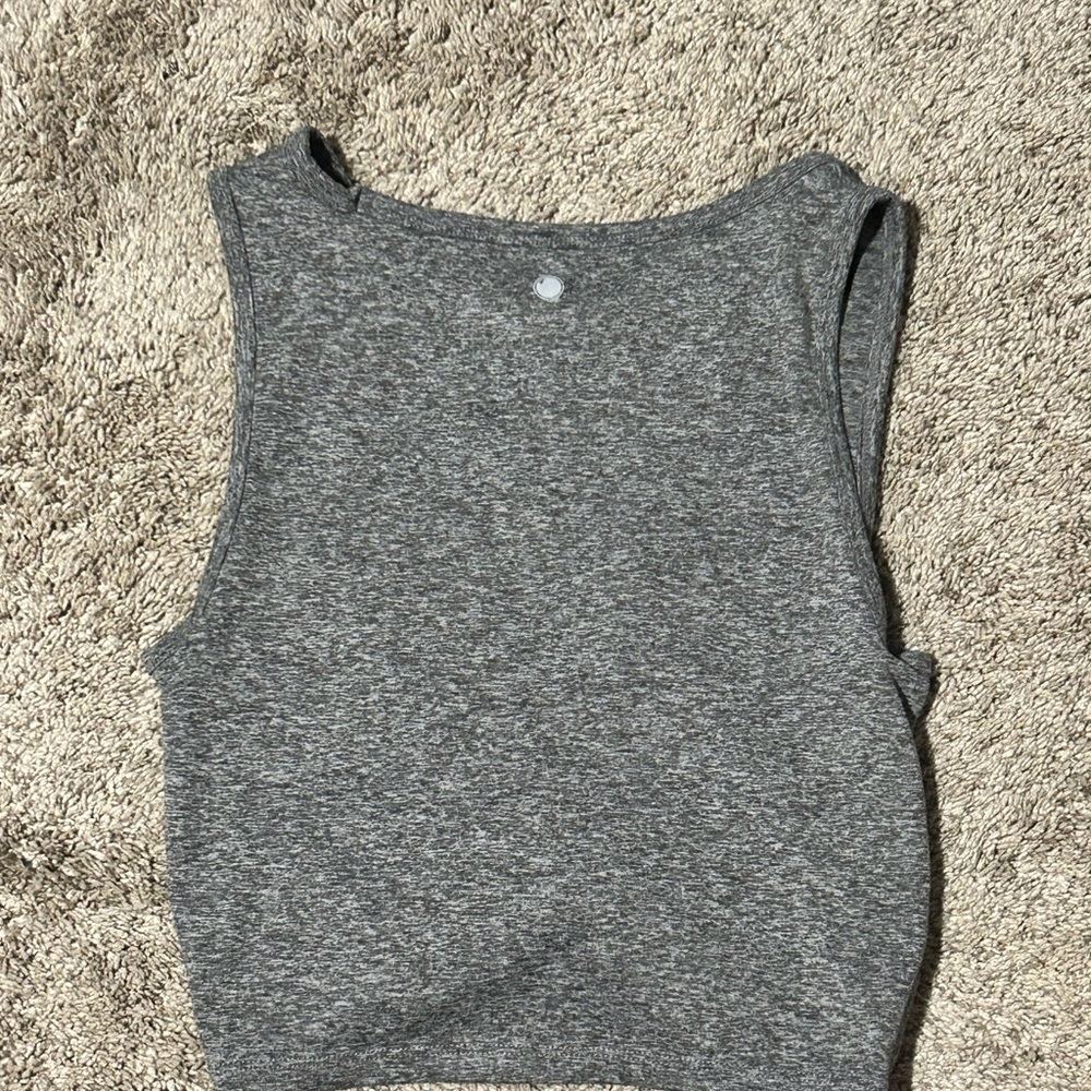 Never worn grey yoga crop top